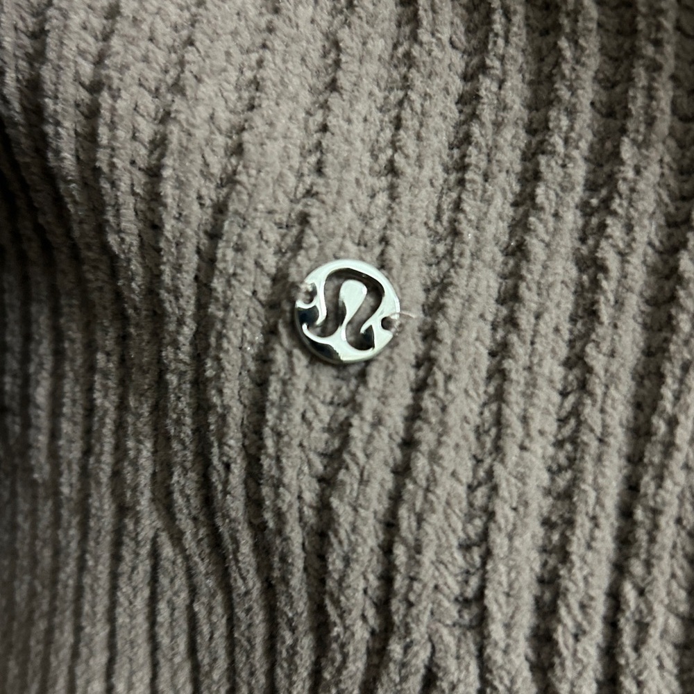lululemon athletica Taupe Knit Button-Front Cardigan small